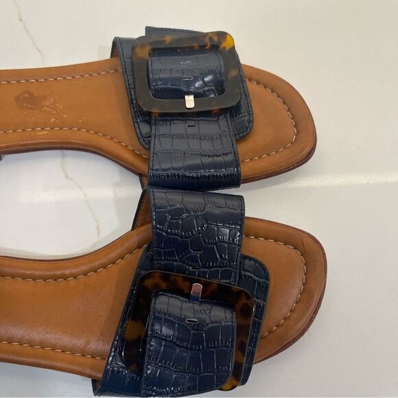 J. McLaughlin Navy Sandals - Picture 2 of 4